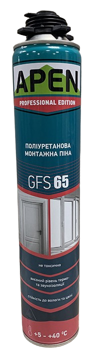 Apen Gunfoam Pro 65 Піна монтажна пістолетна 65 літня 875 мл